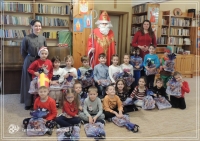 Spotkanie ze Świętym Mikołajem w przedszkolu w Lublinie przy ul. Orlanda