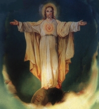 Serce Jezusowe; mal. św. Urszula Ledóchowska, 1897